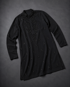 Men's Black Hand Embellished Designer Kurta | Premium Party & Wedding Ethnic Wear