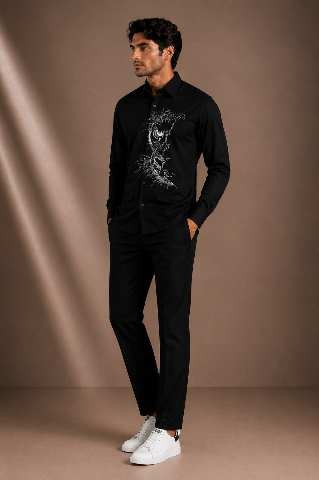 Fierce Panther Graphic Premium Black Shirt