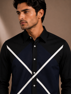 Crossline Color Block Premium Shirt