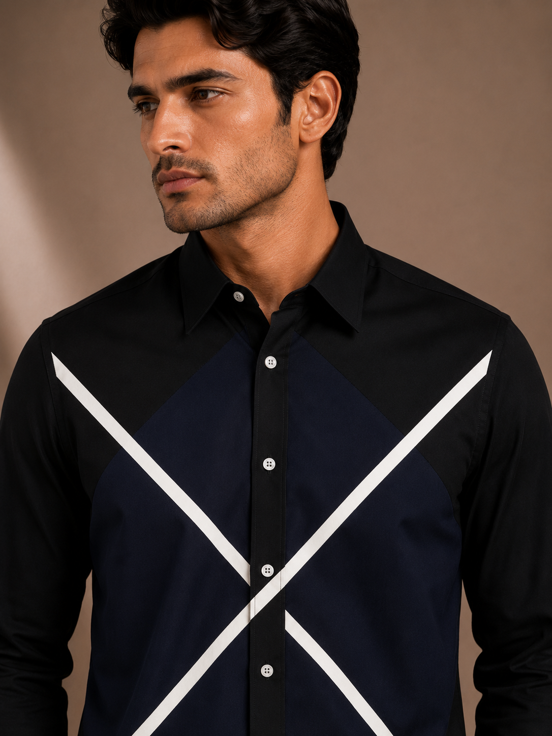 Crossline Color Block Premium Shirt