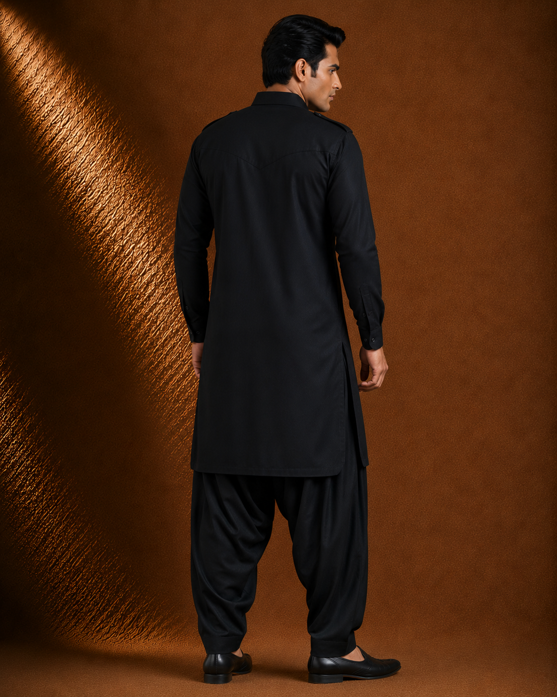Black Solid Kurta for Men – Classic Ethnic & Festive Wear