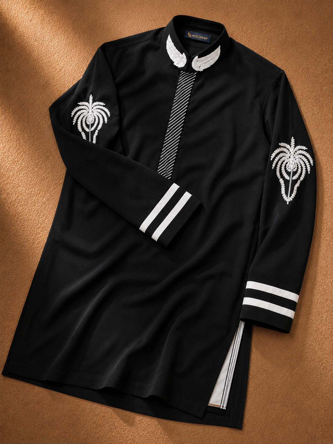 Men's Black Embroidered Kurta | Premium Ethnic Wear for Festive, Wedding & Party