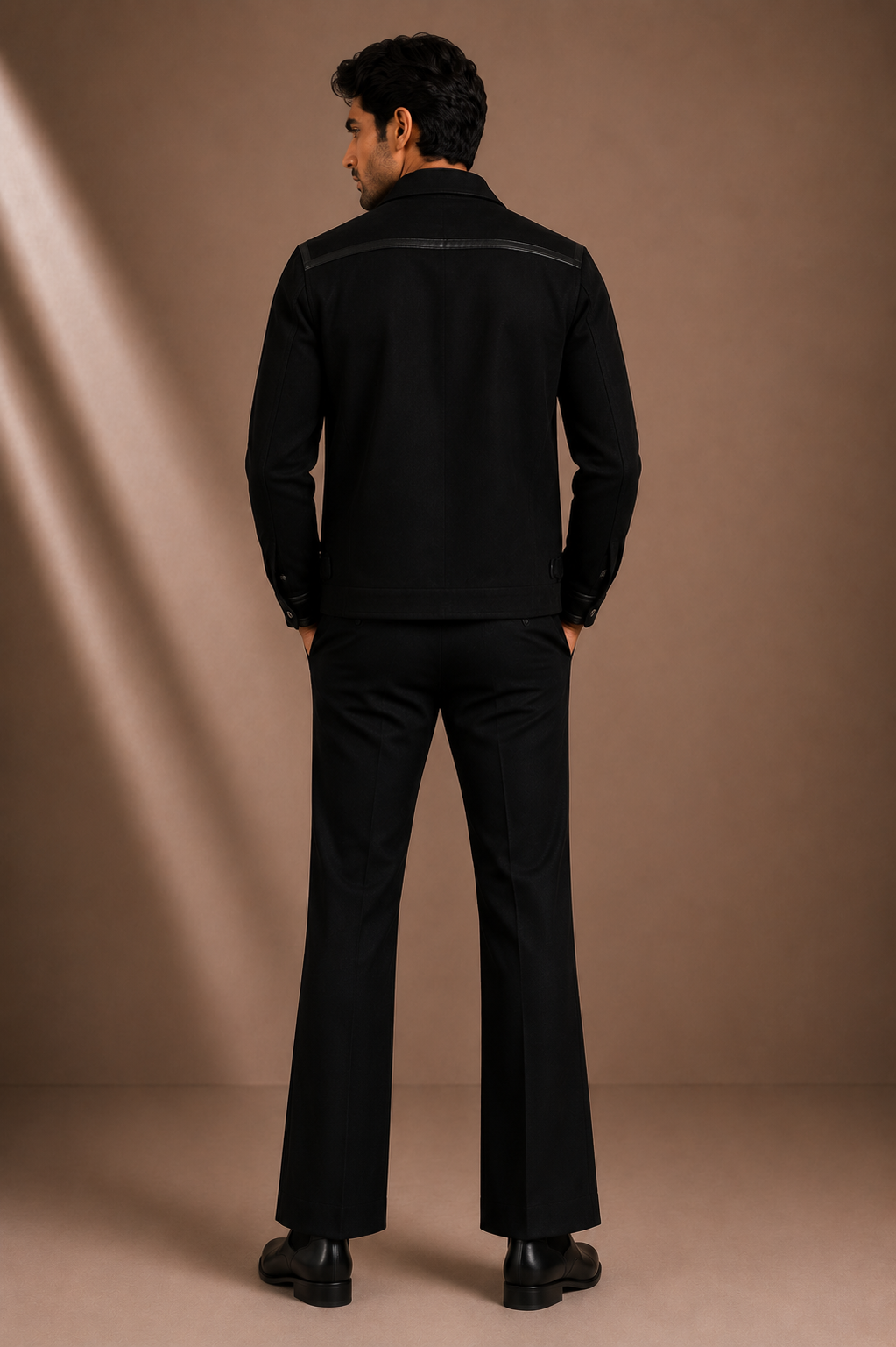 Men's Premium Black Bomber Jacket