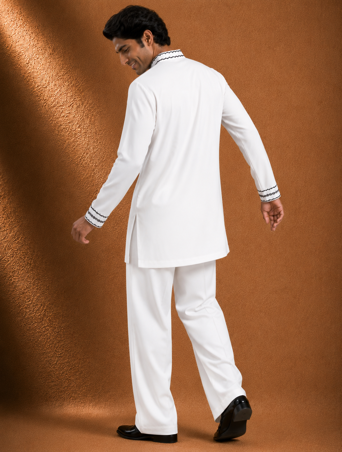 White Embroidered Men's Kurta | Premium Ethnic Wear for Festive & Wedding Occasions