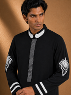 Men's Black Embroidered Kurta | Premium Ethnic Wear for Festive, Wedding & Party