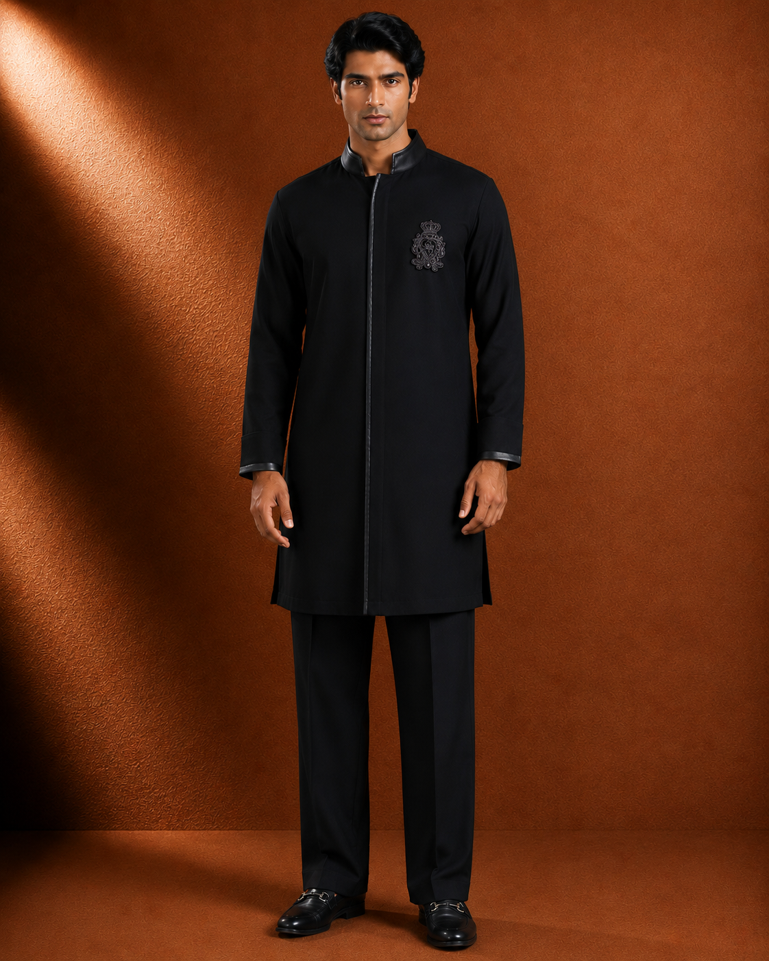 Men's Black Designer Kurta | Premium Ethnic Wear for Festive & Wedding Occasions