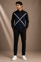 Crossline Color Block Premium Shirt