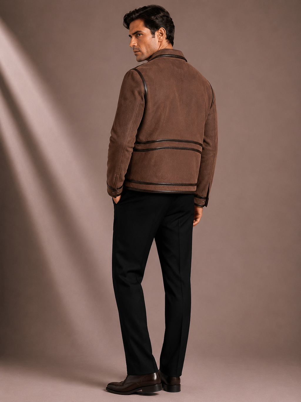 Men's Premium Brown Bomber Jacket