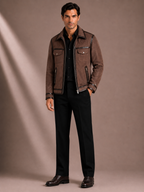 Men's Premium Brown Bomber Jacket
