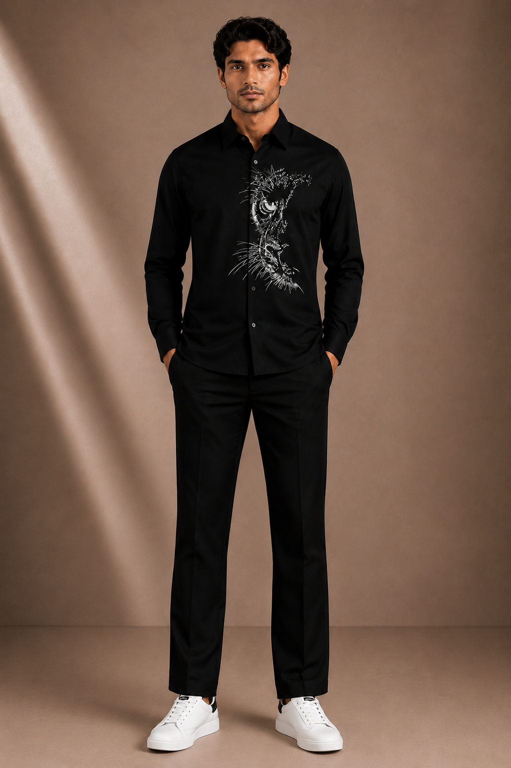 Fierce Panther Graphic Premium Black Shirt