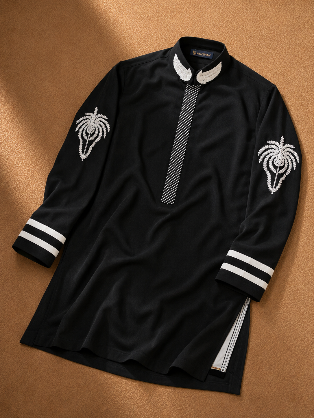 Men's Black Embroidered Kurta | Premium Ethnic Wear for Festive, Wedding & Party