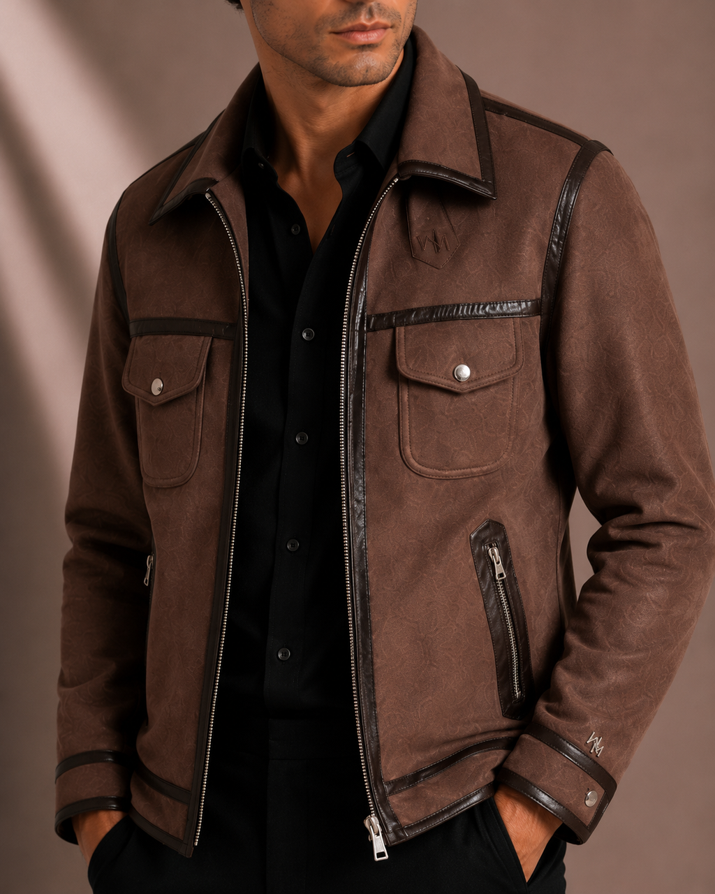 Men's Premium Brown Bomber Jacket