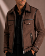 Men's Premium Brown Bomber Jacket