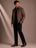Men's Premium Brown Bomber Jacket