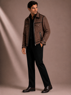 Men's Premium Brown Bomber Jacket